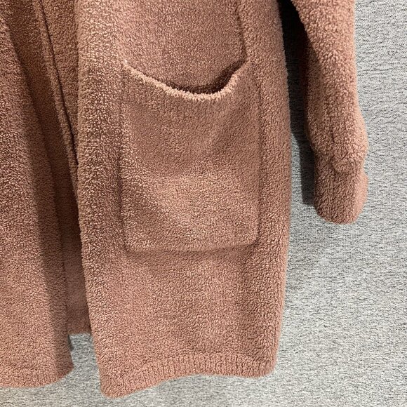 Jessica Simpson Women M Open Front Cardigan Oversized Soft Long Sleeve Brown - Picture 6 of 8